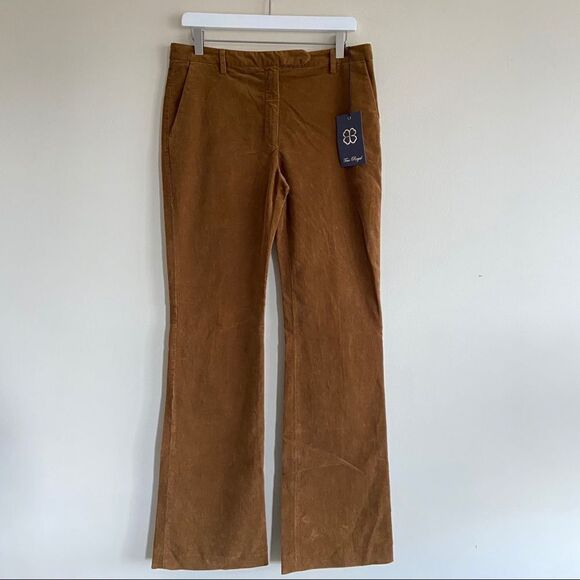 TRUE ROYAL Corduroy Flare Pants Size IT 46 US 10 - Picture 1 of 7